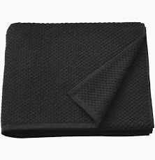 Delecacy Bamboo Terry Hand Towel | 18 x 38 in| Pack of 1| Solid Black