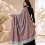 Delecacy Afsana – Silk & Wool Himroo Stole 5