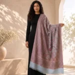 Delecacy Afsana – Silk & Wool Himroo Stole 1