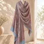 Delecacy Afsana – Silk & Wool Himroo Stole 7