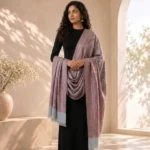 Delecacy Afsana – Silk & Wool Himroo Stole 3