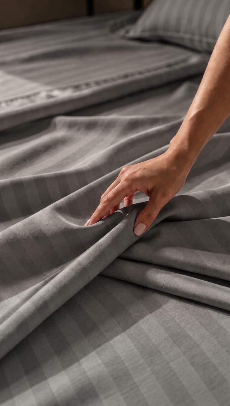 210 TC sateen bedsheet