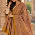Delecacy Arzoo – Silk & Wool Himroo Stole 1