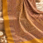 Delecacy Arzoo – Silk & Wool Himroo Stole 3