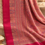 Delecacy Gulnaar – Silk & Wool Himroo Stole 3