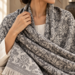 Delecacy Noor – Silk & Wool Himroo Shawl 2