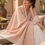 Delecacy Raveya – Silk & Wool Himroo Shawl 1