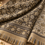 Delecacy Zarika – Silk & Wool Himroo Shawl 3